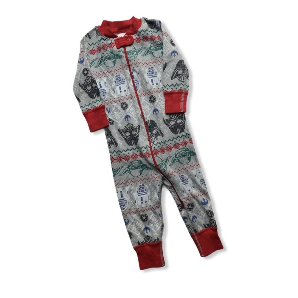 Hanna Andersson Star Wars Christmas Fairisle Zip Sleeper